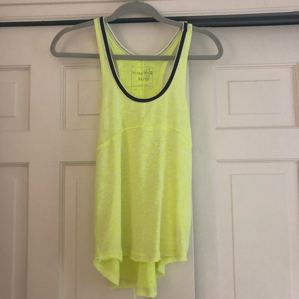 Free People bright yellow tank